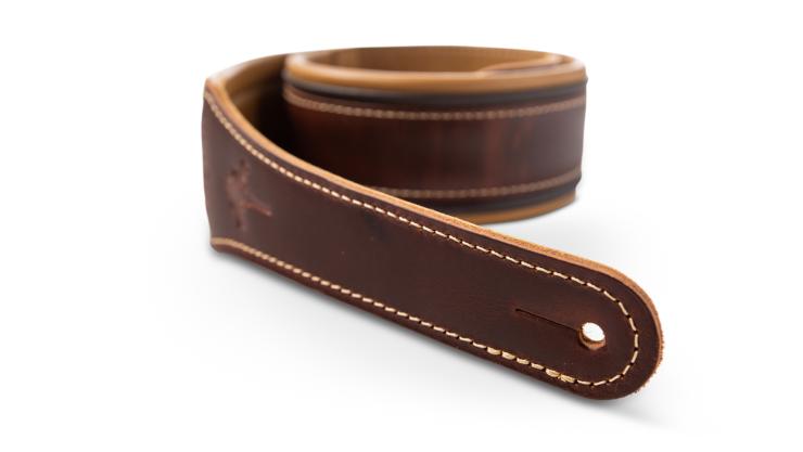 Taylor Ascension Strap Cordovan Leather 2.5 Inches Cordovan Black Butterscotch - Sangle Courroie - Variation 4