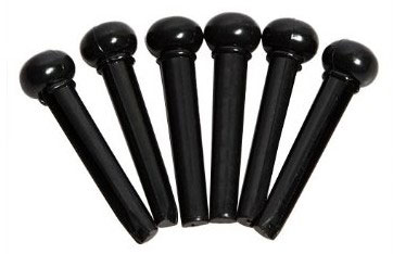 Taylor Bridge Pins 6-pack Black Plastic - Cheville Guitare Acoustique - Variation 1