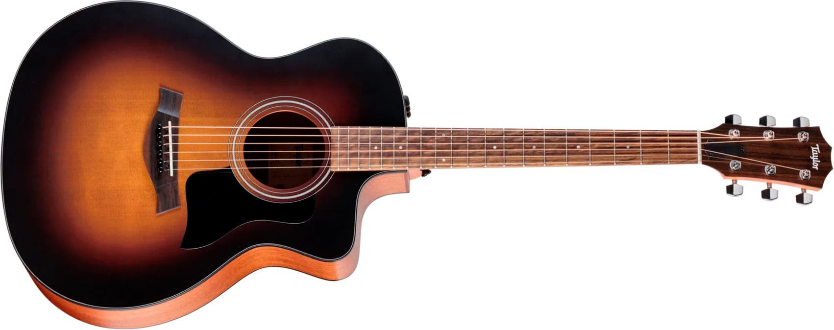 Taylor 114ce Special Edition Grand Auditorium Cw Epicea Sapele Euc Es2 - Dark Tobacco Edgeburst Top - Guitare Folk - Main picture