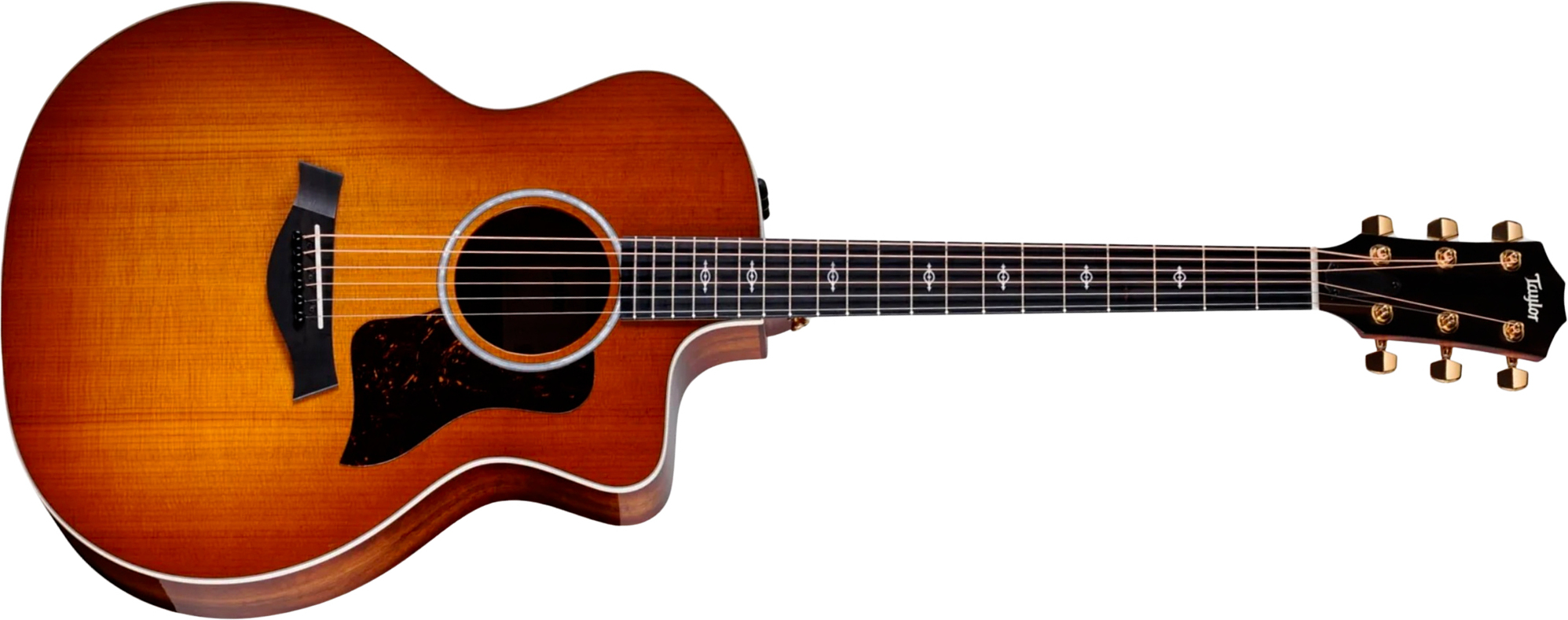 Taylor 214ce-k Dlx Special Edition Grand Auditorium Cw Epicea Palissandre Eb Es2 - Honeyburst - Guitare Folk - Main picture