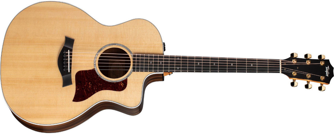 Taylor 214ce-sg Ltd Grand Auditorium Cw Epicea Fumed Sweet Gum Es2 - Natural - Guitare Electro Acoustique - Main picture