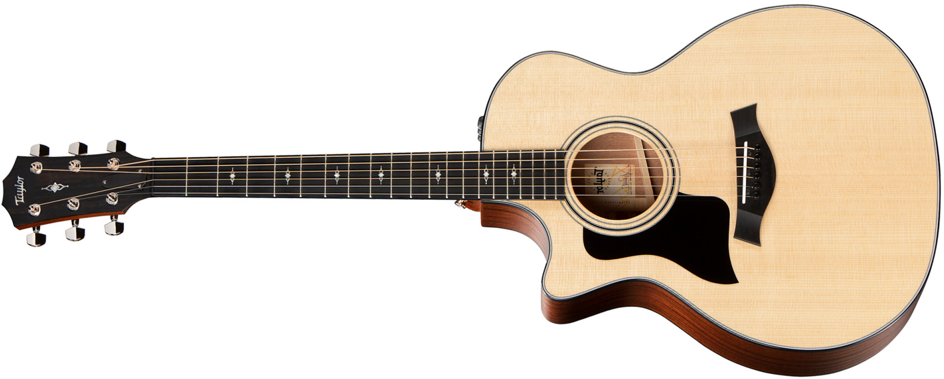 Taylor 314ce V-class Lh Gaucher Grand Auditorium Cw Epicea Sapele Eb Es2 - Natural - Guitare Electro Acoustique - Main picture