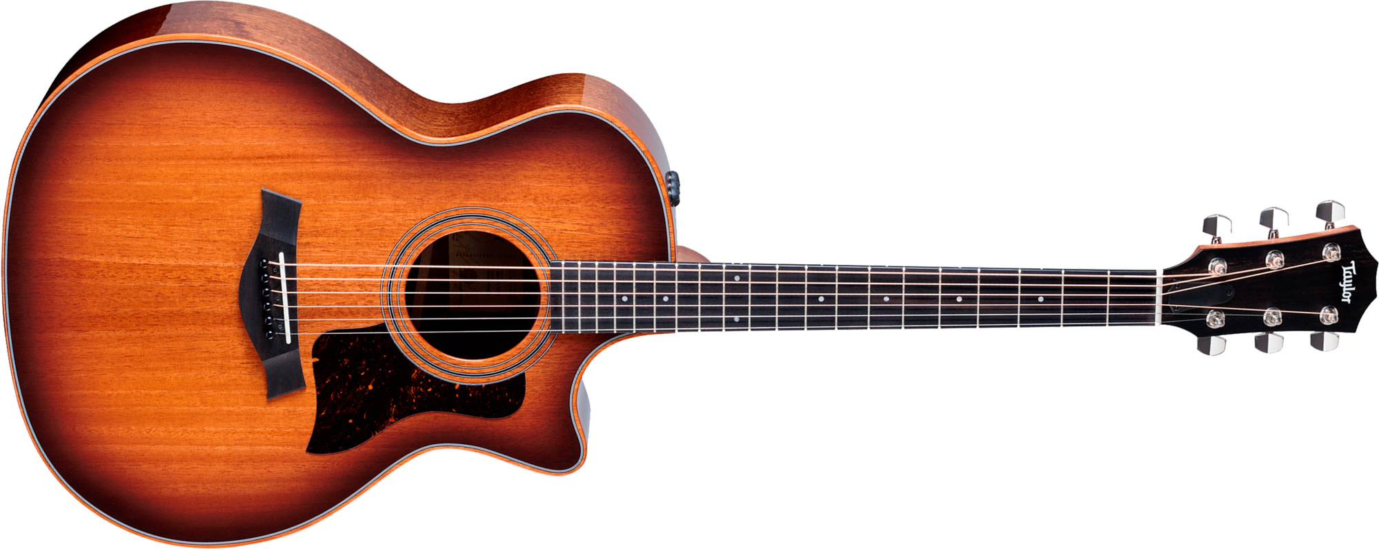 Taylor 324ce Studio Special Edition Next Gen. Grand Auditorium Cw Tout Acajou Eb Claria - Gloss Shaded Edgeburst Top - Guitare Folk - Main picture