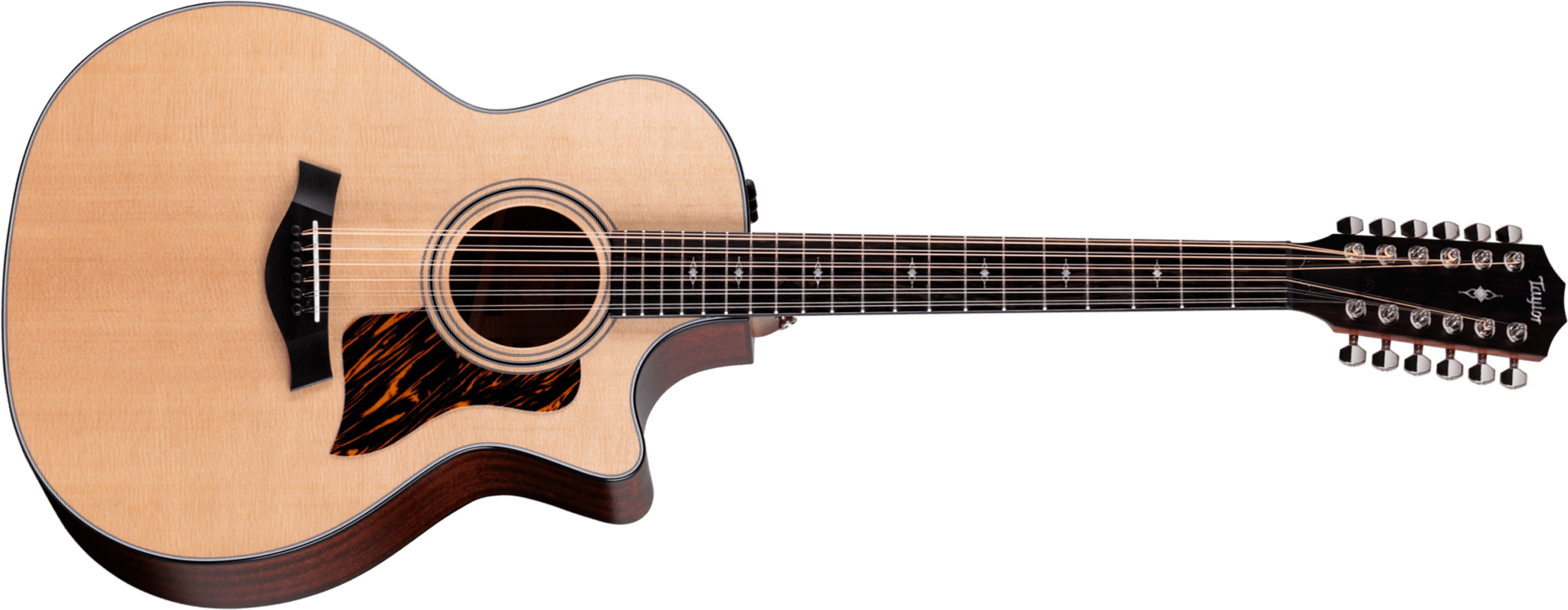 Taylor 354ce Grand Auditorium Cw 12c Epicea Sapele Eb Es2 - Medium Stain - Guitare Folk - Main picture