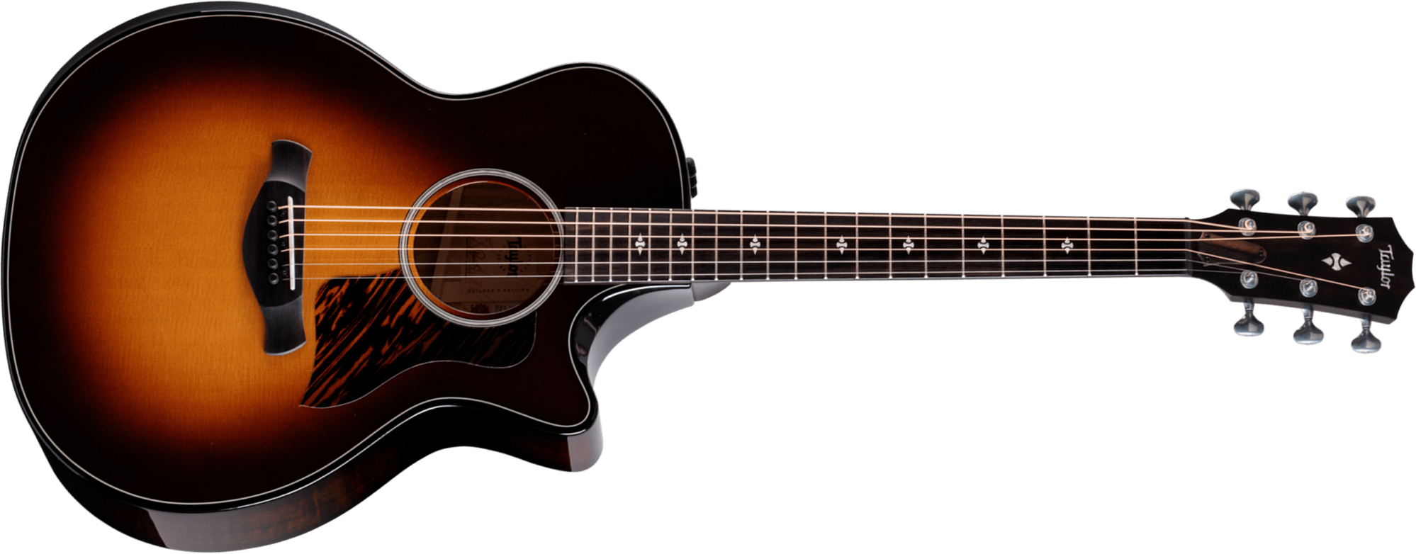 Taylor 514ce Builder's Edition Grand Auditorium Cw Epicea Shamel Ash Es2 Eb - Tobacco Kona Burst - Guitare Folk - Main picture