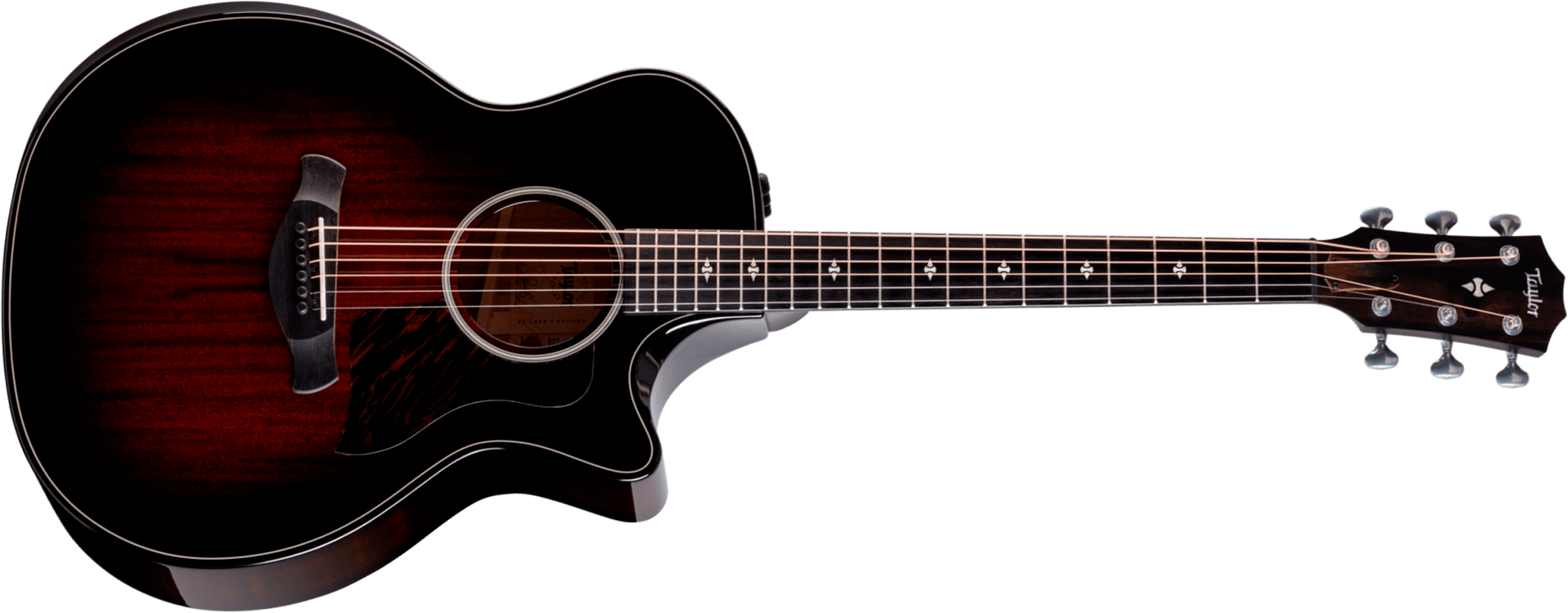 Taylor 524ce Builder's Edition Grand Auditorium Cw Acajou Frene Eb Es2 - Kona Burst - Guitare Folk - Main picture
