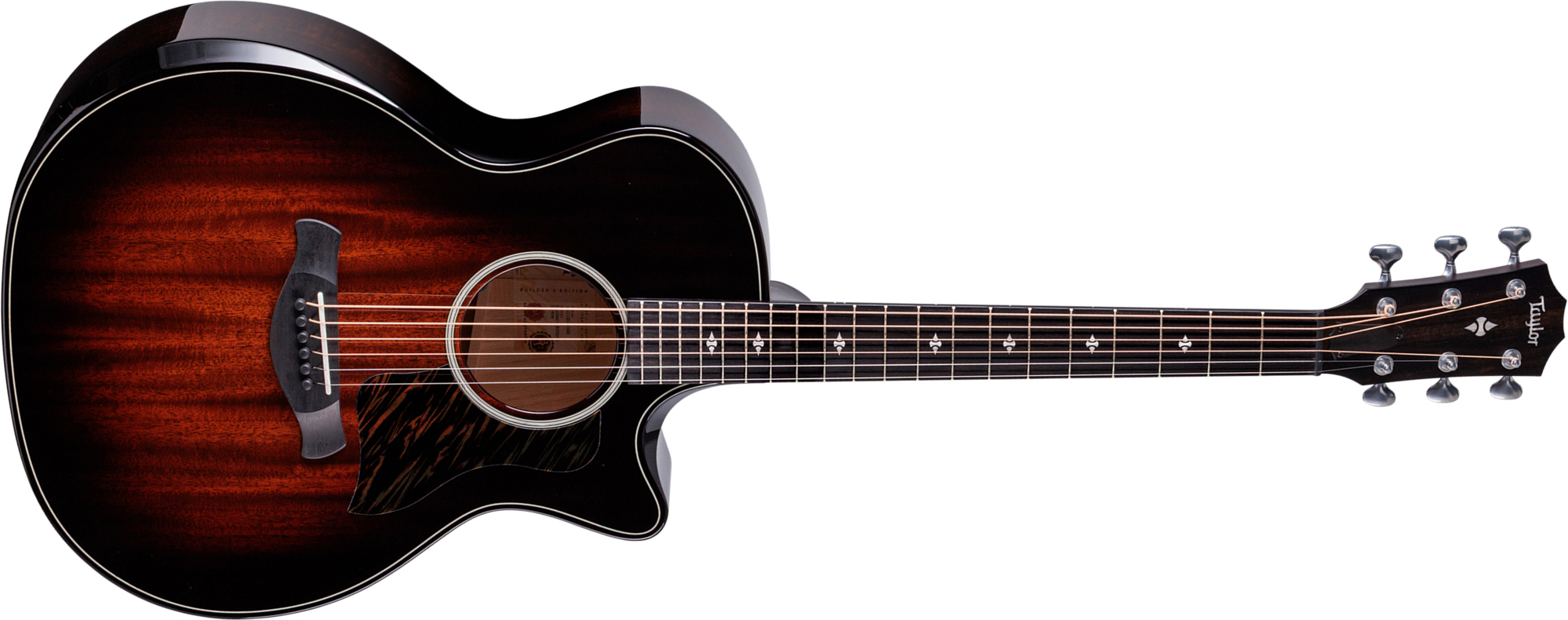 Taylor 524ce Builders Edition Next Gen. Grand Auditorium Cw Acajou Frene Eb Claria - Kona Burst - Guitare Folk - Main picture