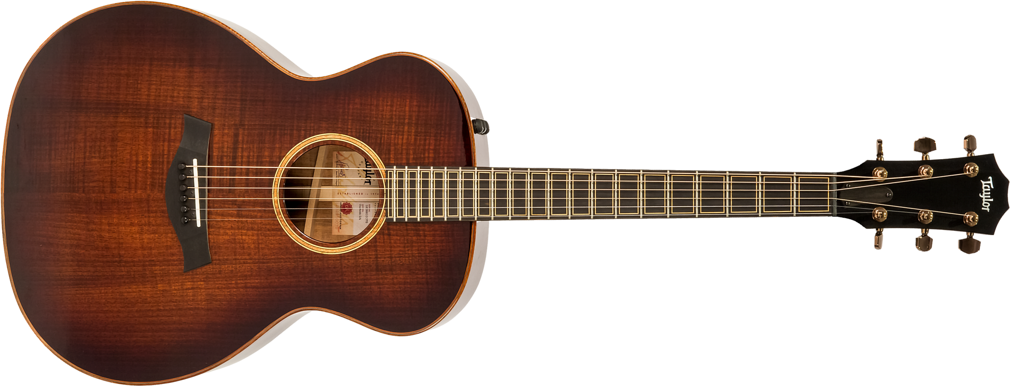 Taylor Custom Ga-e V-class Grand Auditorium Cw Tout Blackwood Eb Es2 #1202210075 - Sunburst - Guitare Electro Acoustique - Main picture