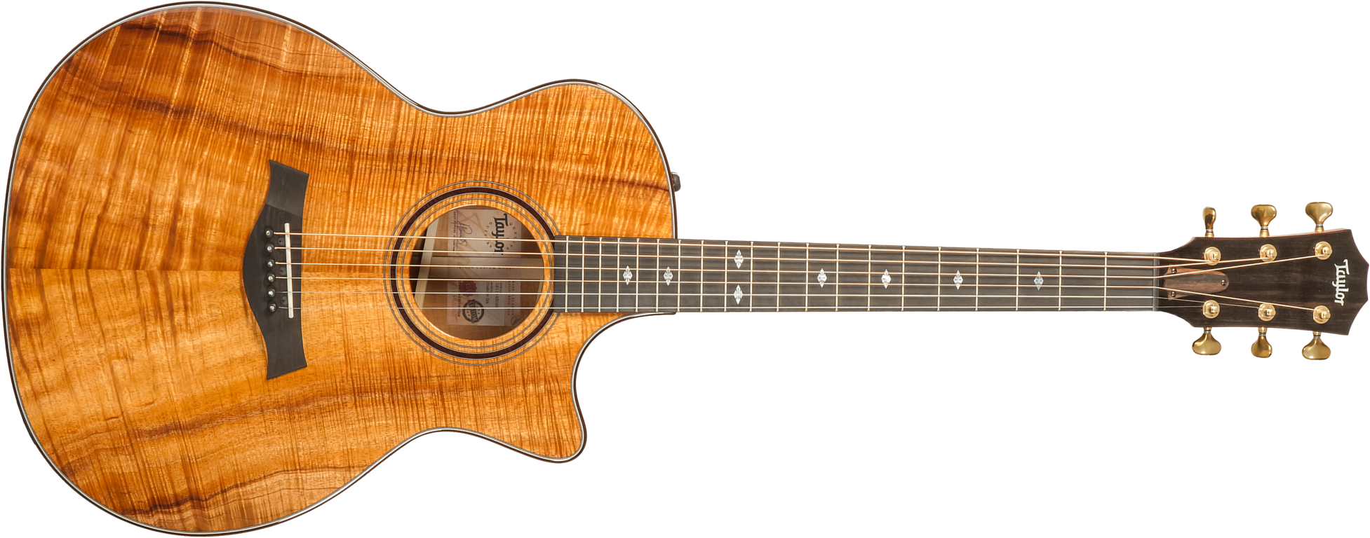 Taylor Custom Shop Ga-e Grand Auditorium Cw Tout Koa Eb Es2 #1211143039 - Natural - Guitare Acoustique - Main picture