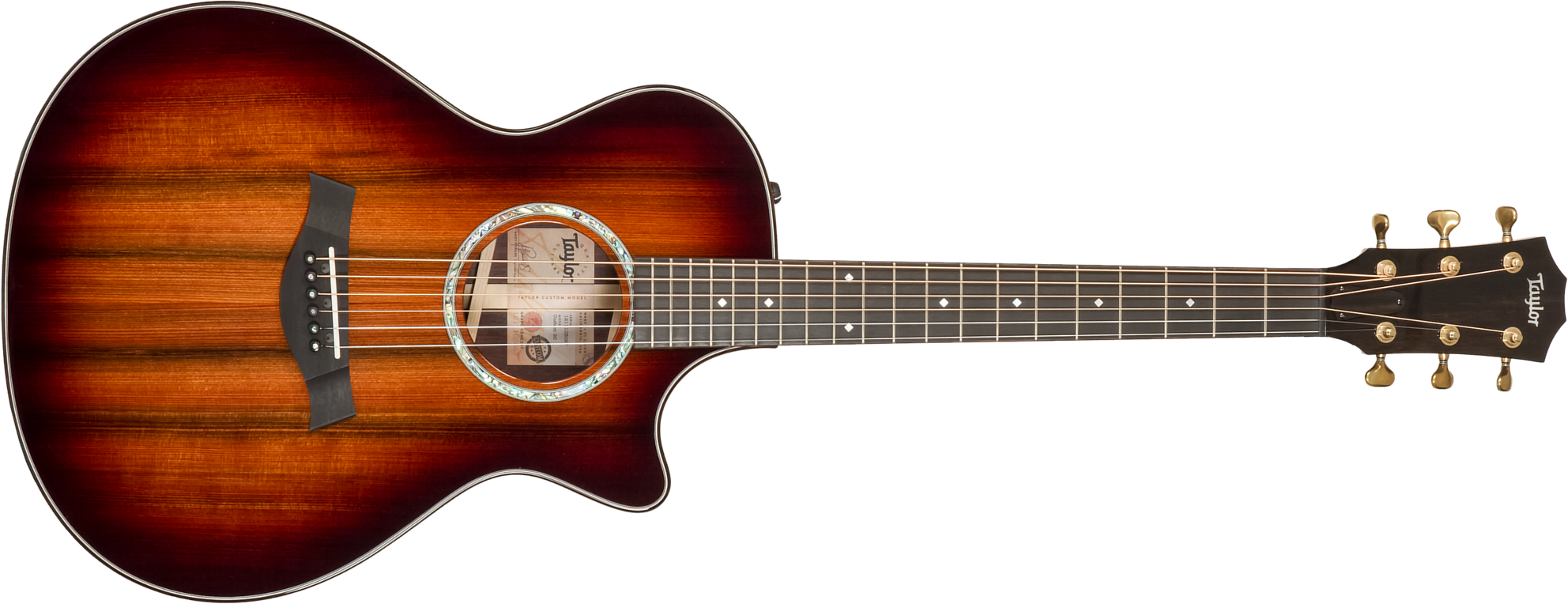 Taylor Custom Shop Gc-e Grand Concert Cw Sinker Redwood Palissandre Eb Es2 #1211103097 - Sunburst - Guitare Folk - Main picture