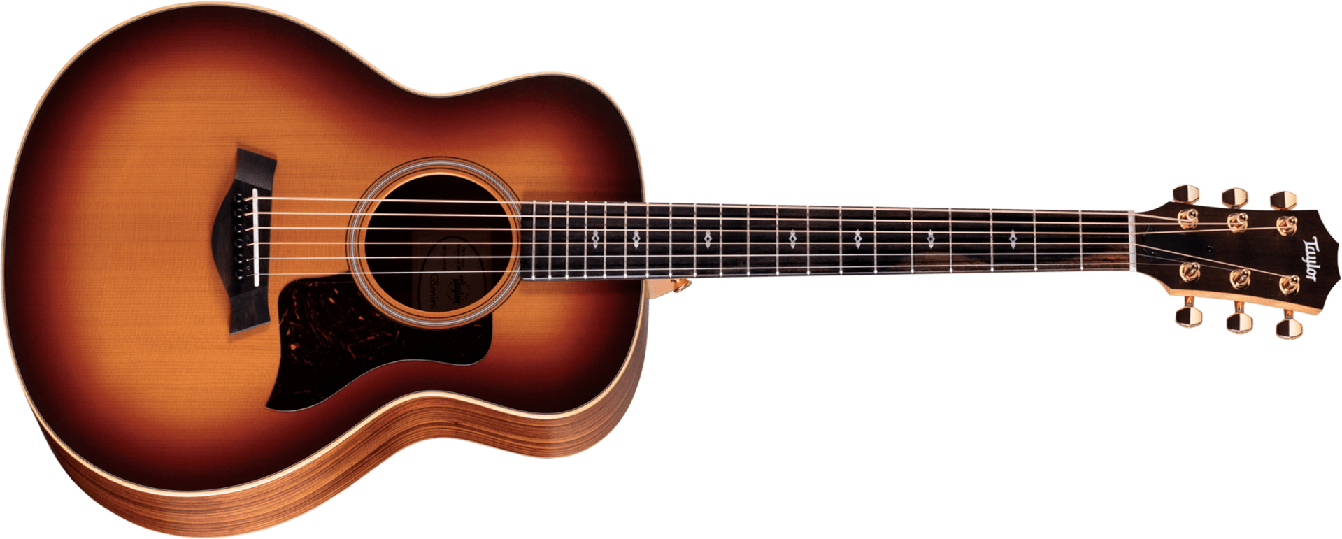 Taylor Gs Mini-e Rosewood Sunset Blvd Seb Parlor Shsc Epicea Sapele Eb Esb - Sunset Edgeburst Matte - Guitare Folk - Main picture