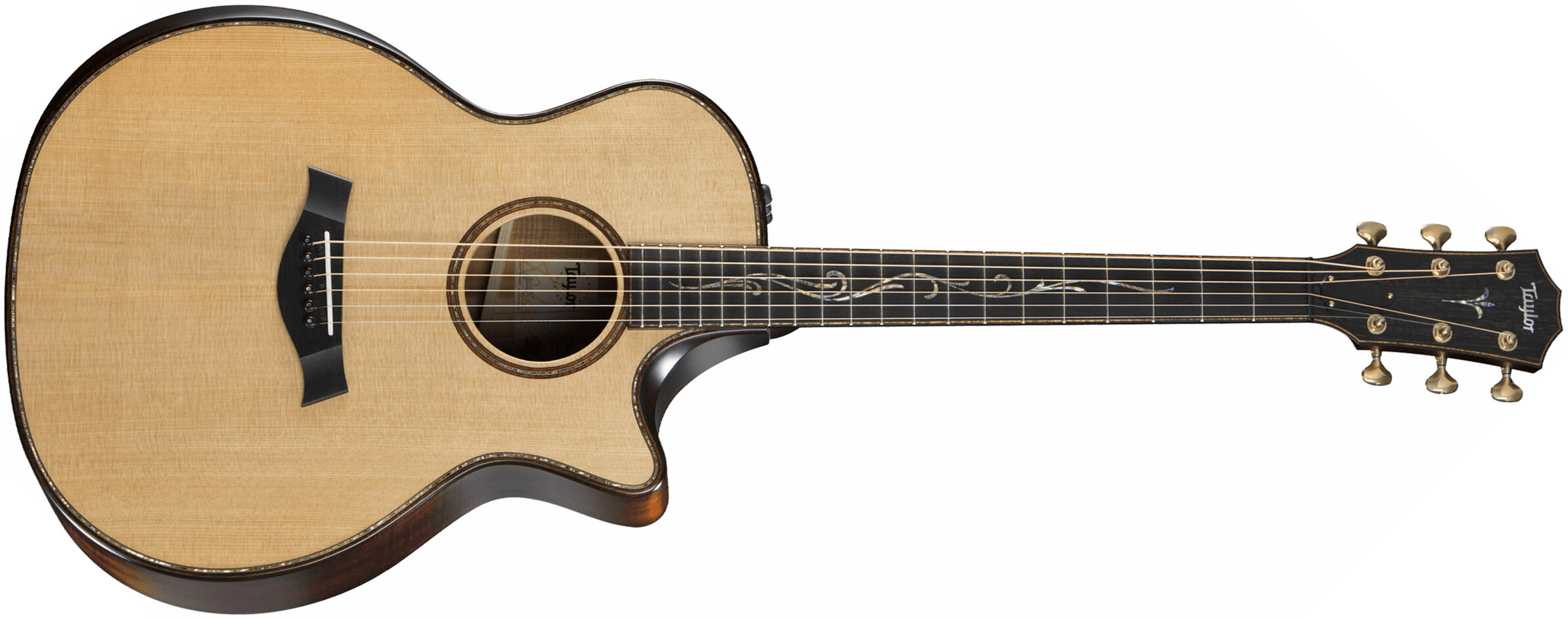 Taylor K14ce Builder's Edition Grand Auditorium Cw - Natural - Guitare Electro Acoustique - Main picture