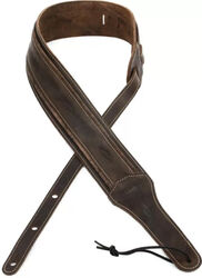 Element Distressed Leather Guitar Strap 3 inch - Dark Brown