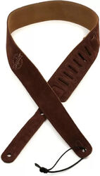 Sangle courroie Taylor Embroidered Suede Guitar Strap 2.5 inch - Chocolate