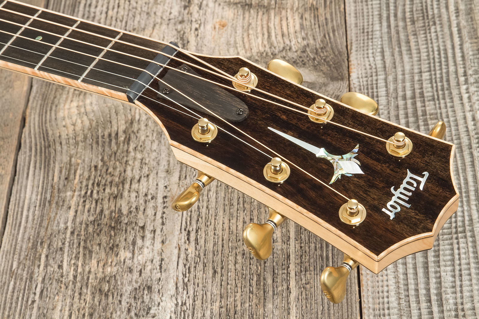 Taylor Custom Shop Gc-e Grand Concert Cw Epicea Black Limba Eb Es2 #1211063097 - Natural - Guitare Folk - Variation 7