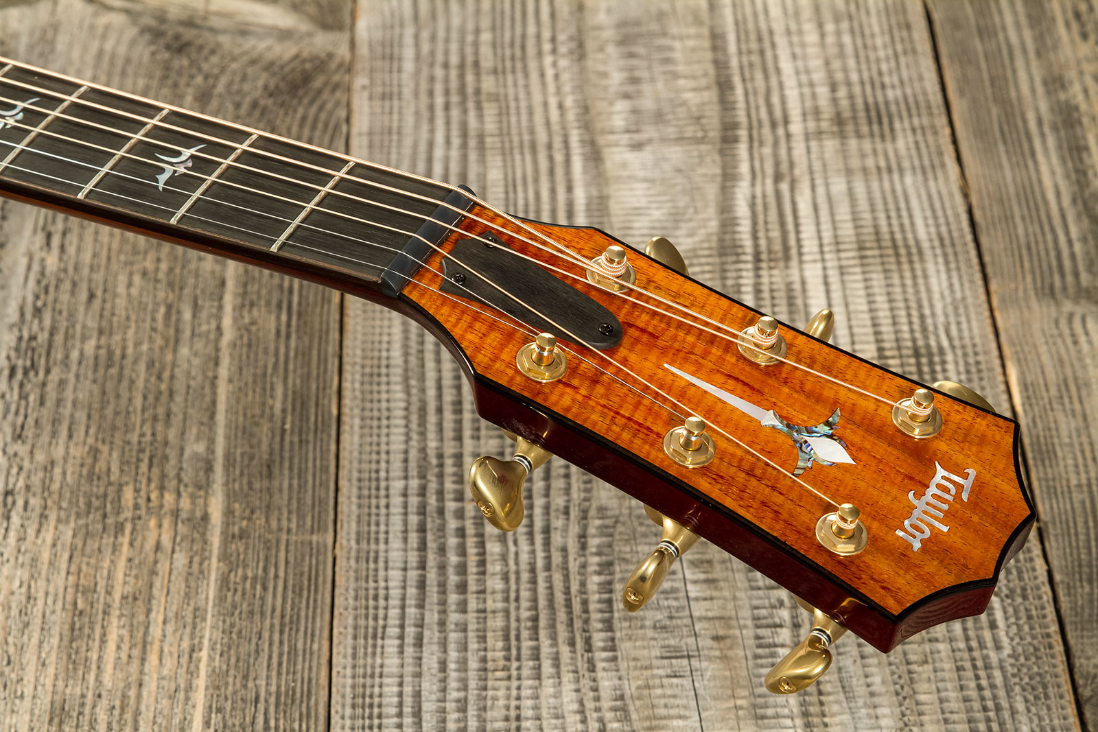 Taylor Custom Shop Gc-e Grand Concert Cw Tout Koa Eb Es2 #1211133097 - Sunburst - Guitare Folk - Variation 7