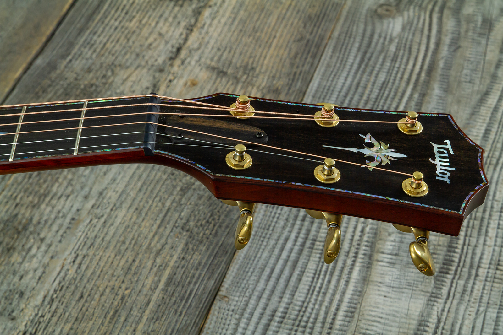 Taylor Custom Shop Grand Auditorium Cw Redwood / Koa Eb Es2 #1211143039 #1210103110 - Shaded Edgeburst - Guitare Folk - Variation 8