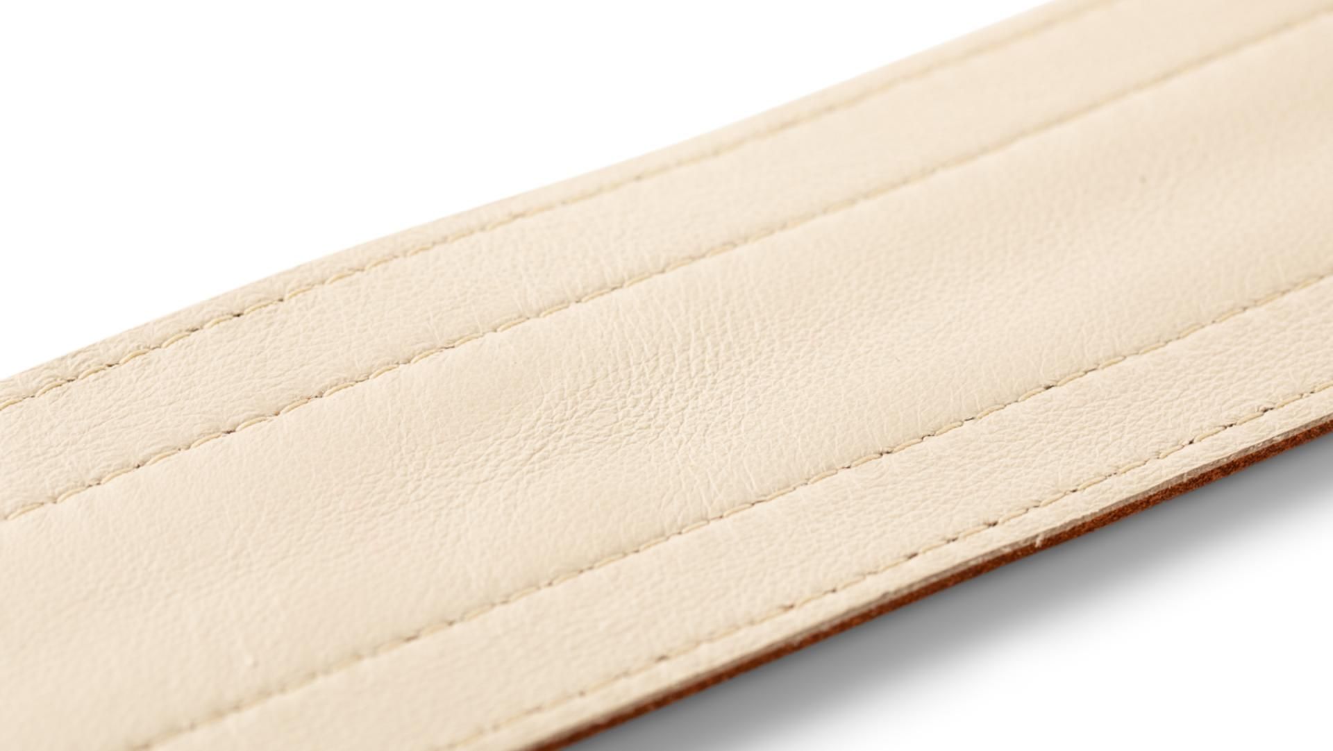 Taylor Element Leather Guitar Strap 2.5-inc Brown/cream 4113-25 Cuir - Sangle Courroie - Variation 2