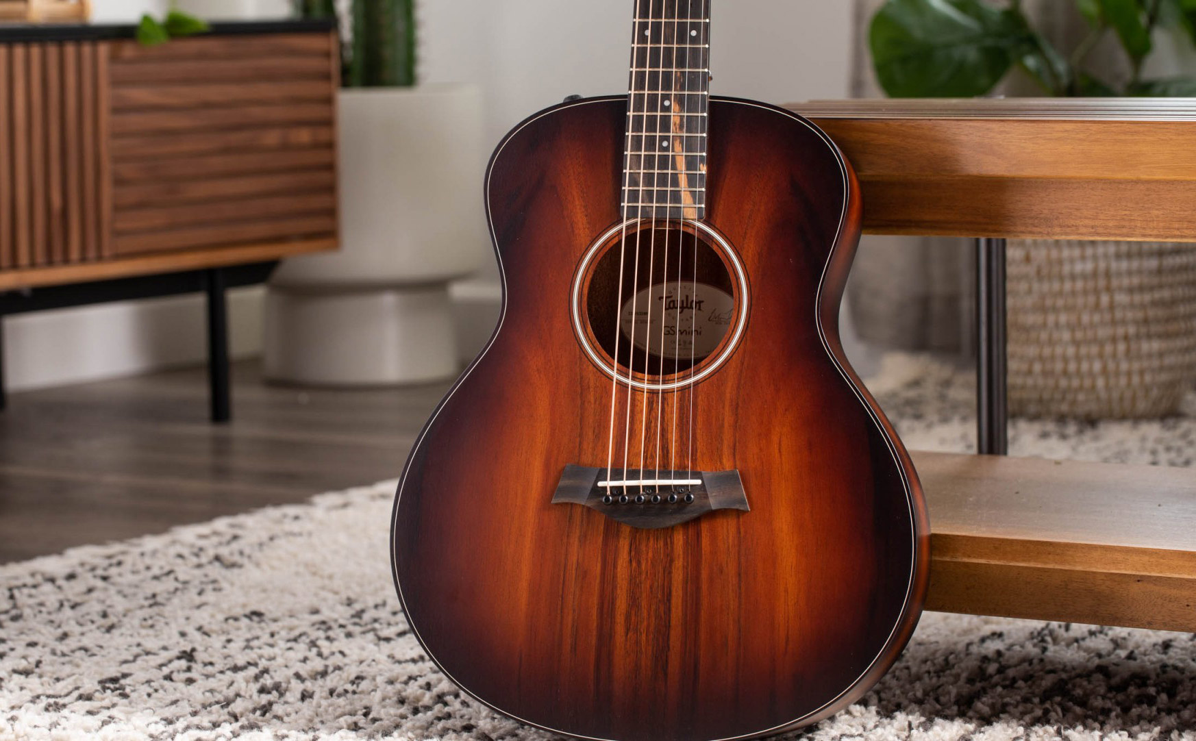 Taylor Gs Mini-e Koa Plus Lh Parlor Gaucher Tout Koa Eb Es2 - Shaded Edge Burst - Guitare Acoustique - Variation 2