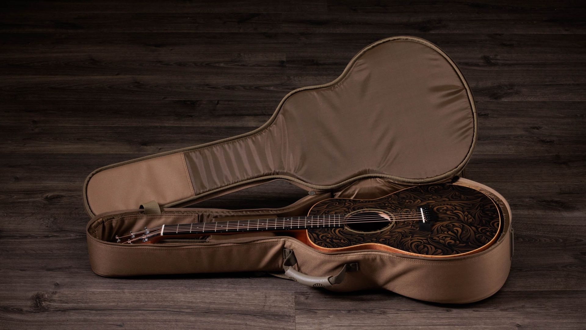 Taylor Gs Mini-e Special Edition Parlor Shsc Epicea Sapele Es-b Eb - Paisley Burst - Guitare Folk - Variation 7