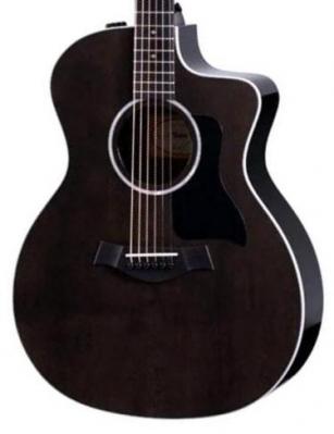 Guitare electro acoustique Taylor 214ce DLX LTD - Trans grey top