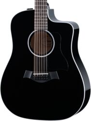Guitare folk Taylor 250ce-BLK Plus 12-String - black