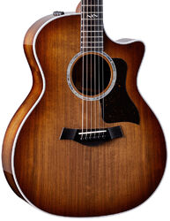 Guitare acoustique Taylor 424ce Walnut/Walnut SEB Special Edition - Shaded edgeburst