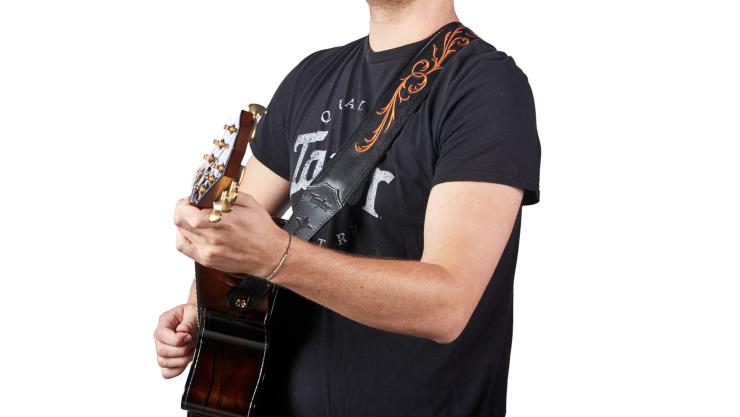Taylor Strap Black Leather 3 Inches - Sangle Courroie - Variation 4