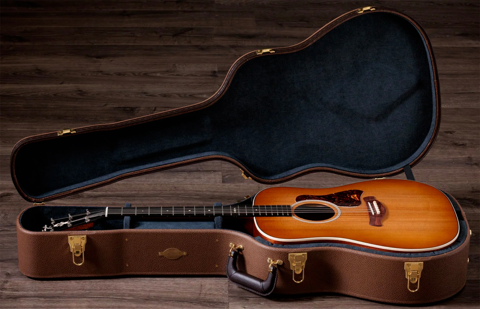 Taylor Trey Hensley 510e Special Ed. Gold Label Dreadnought Epicea Acajou Eb - Antique Blond - Guitare Folk - Variation 10