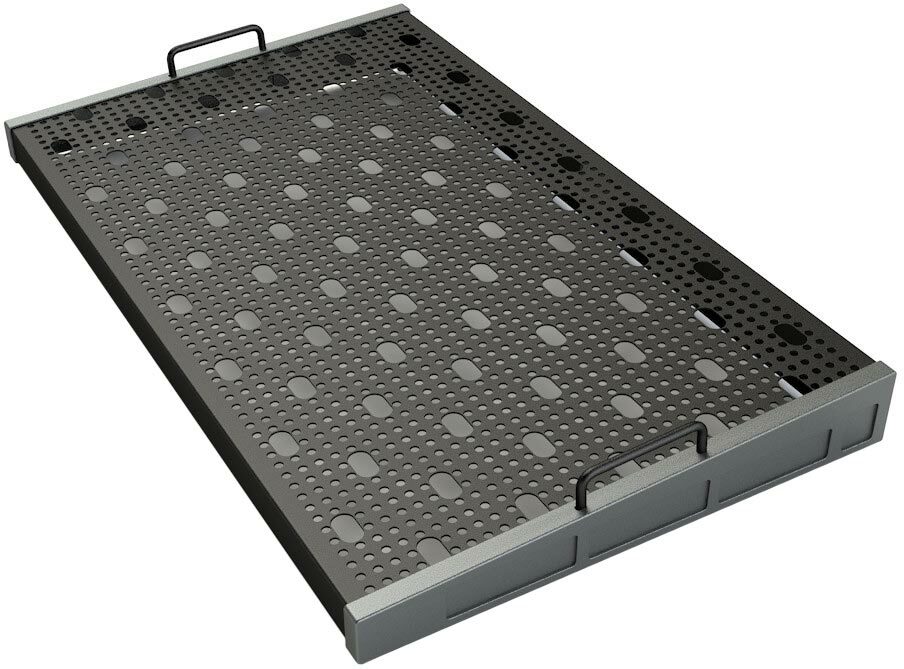 Temple Audio Design Templeboard Trio 28 Gun Metal - Pedalboards - Main picture