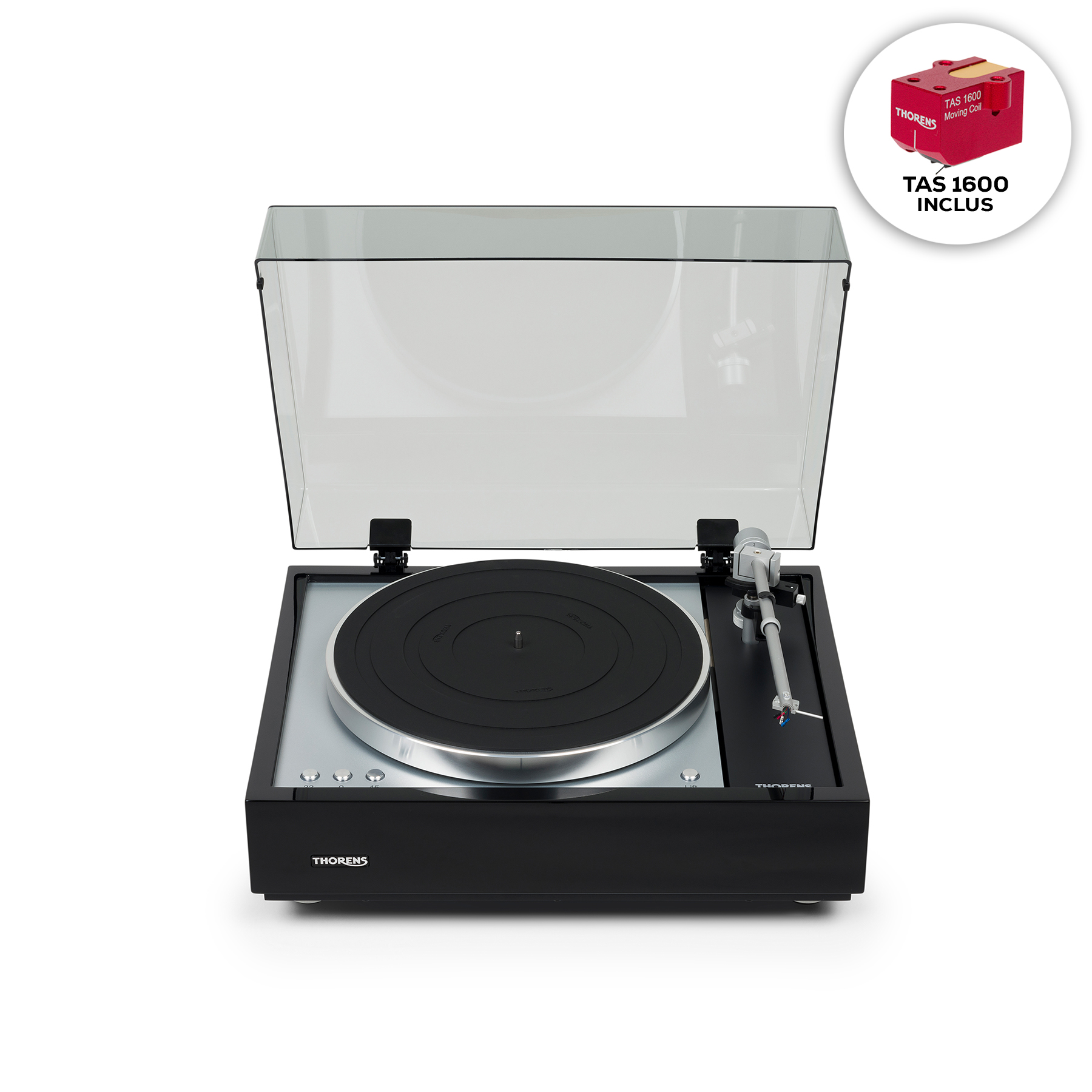 Thorens Td 1601 Noir Inclus Tas 1600 - Platines Vinyles Hifi - Variation 3