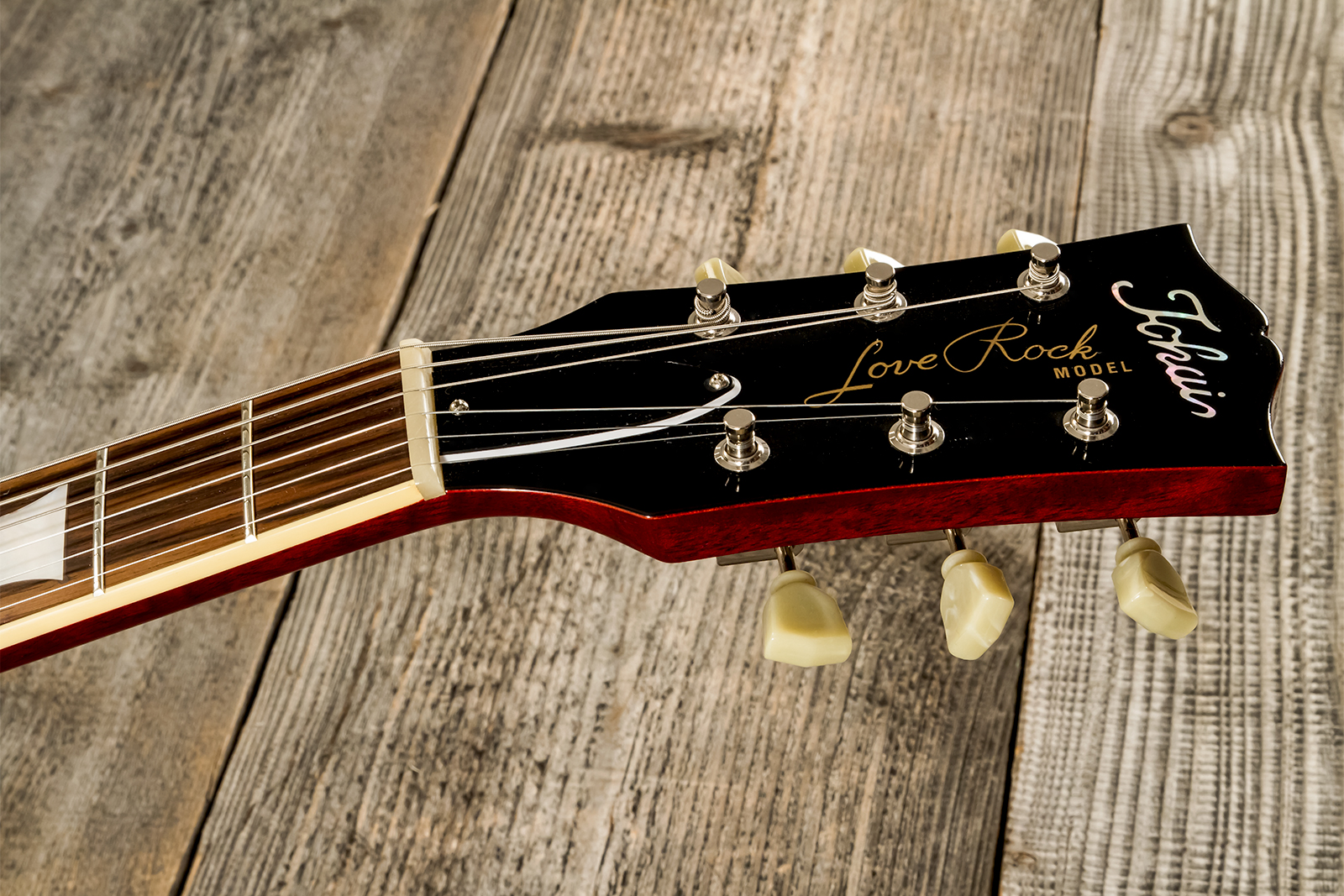 Tokai Love Rock Ls101 Jap 2h Ht Rw #2348440 - Candy Apple Red - Guitare Électrique Single Cut - Variation 7