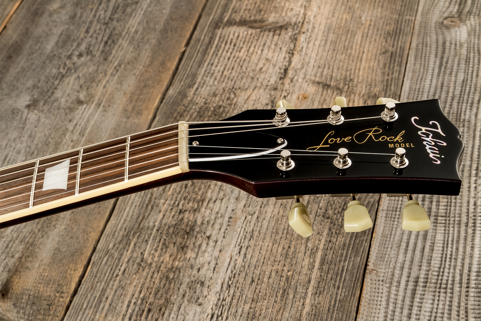 Tokai Love Rock Ls101q Jap 2h Ht Rw #2450033 - See Through Black - Guitare Électrique Single Cut - Variation 8