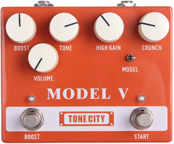 Pédale overdrive / distortion / fuzz Tone city audio Model V Distortion