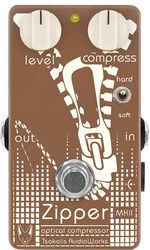 Pédale compression / sustain / noise gate  Tsakalis audioworks Zipper MKII Optical Compressor