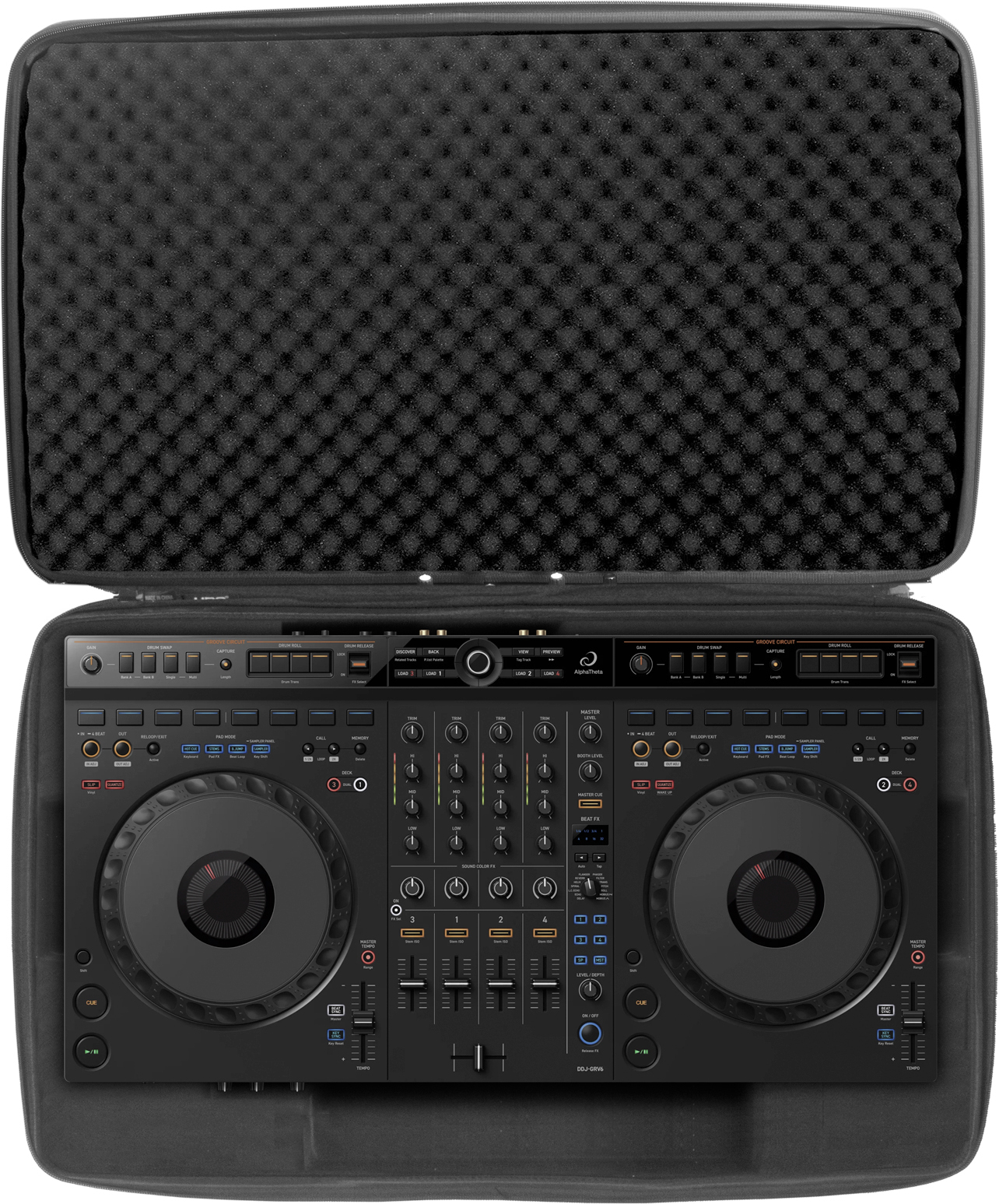 Udg Housse Noire Pour Alphatheta Ddj-grv6 - Housse Dj - Main picture