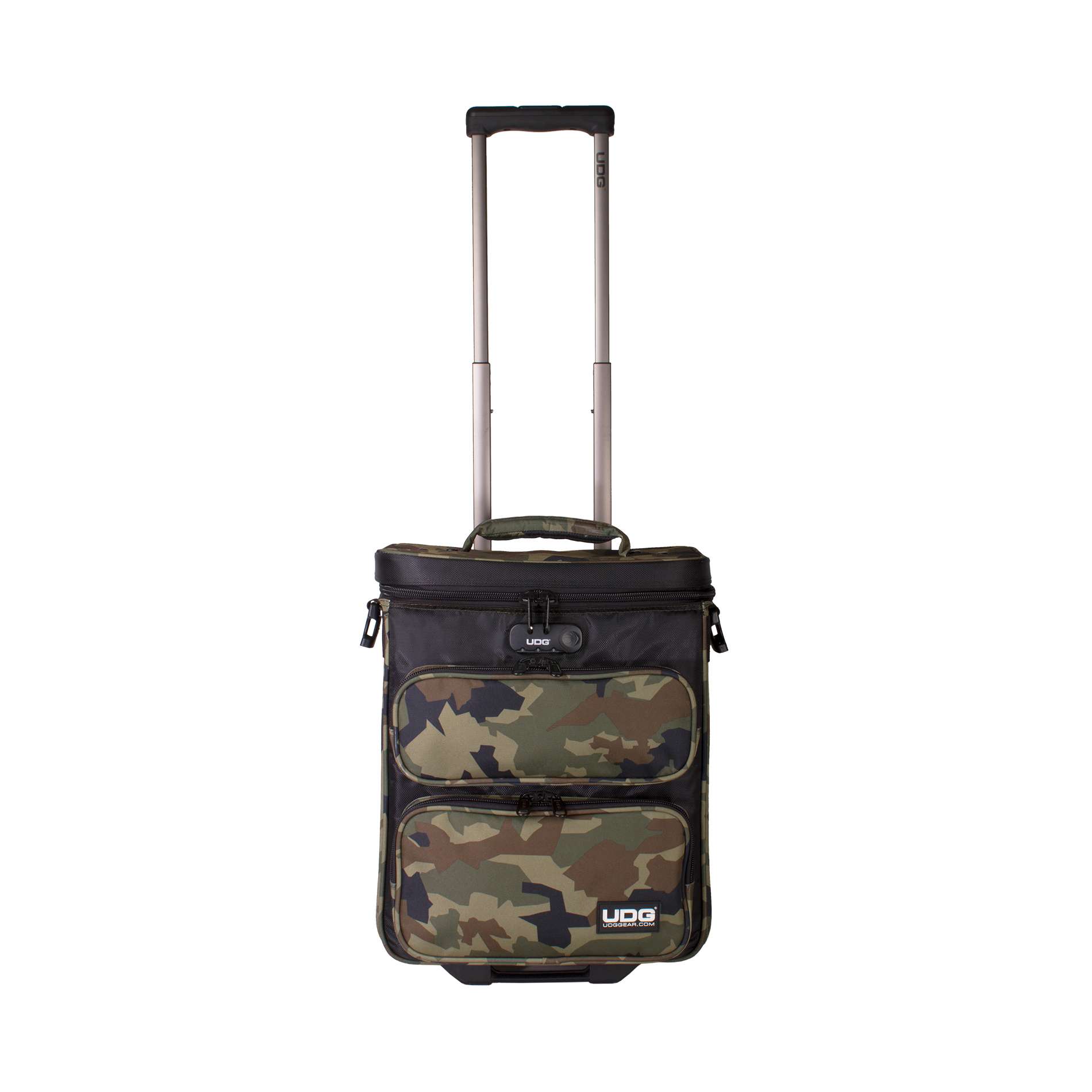 Udg U 9880 Bc-or(digi Trolley To Go Black Camo Orange) - Sac Transport Trolley Dj - Variation 1