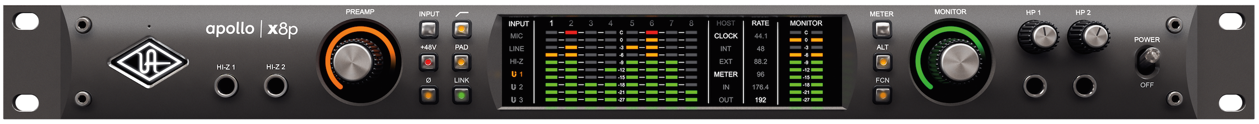 Universal Audio Apollo X8p - Carte Son Thunderbolt - Variation 1