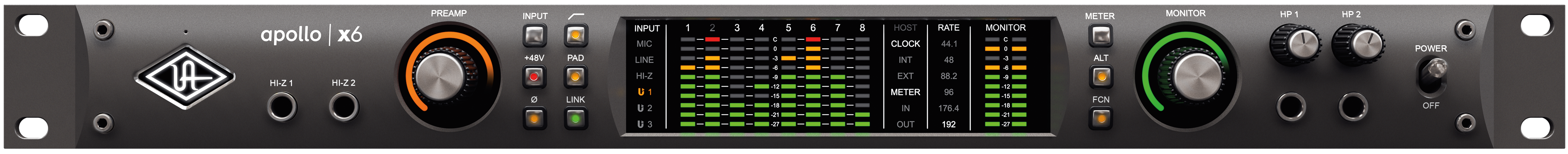 Universal Audio Apollo X6 - Carte Son Thunderbolt - Variation 1