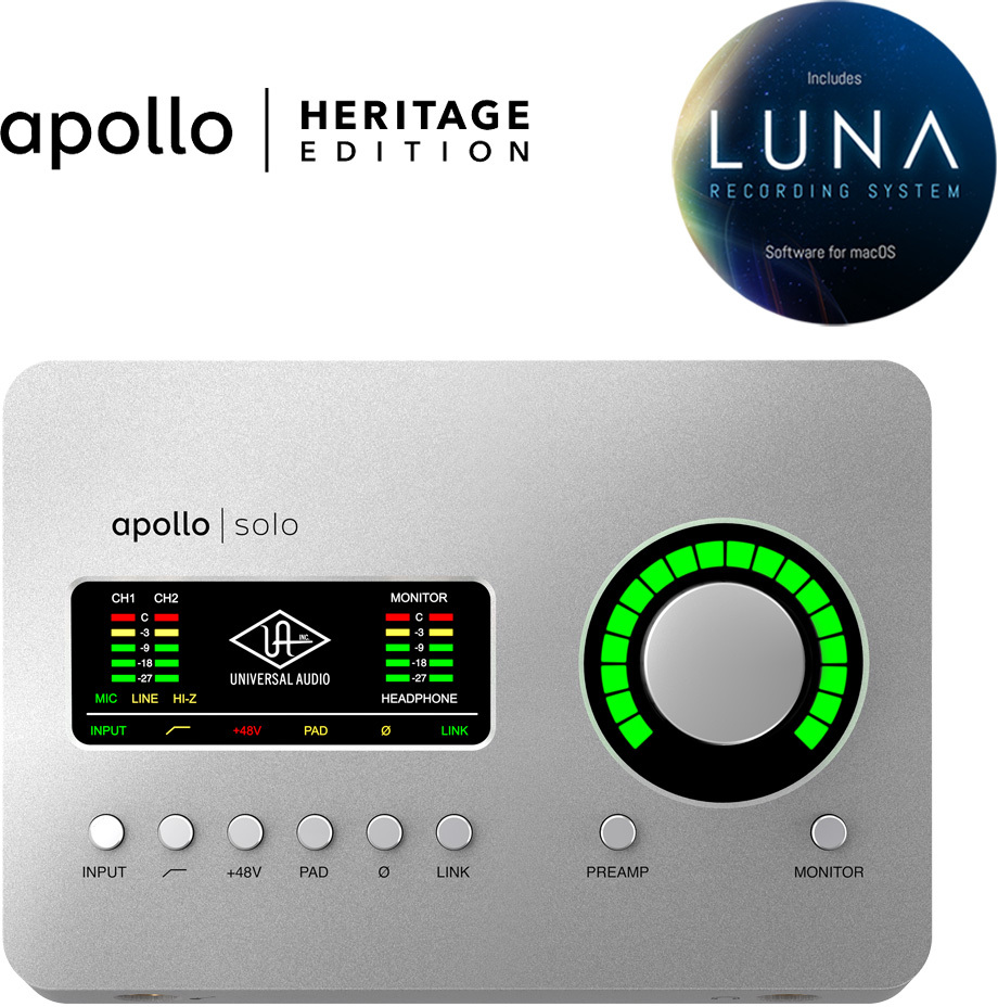 Universal Audio Apollo Solo Heritage Edition - Carte Son Thunderbolt - Main picture