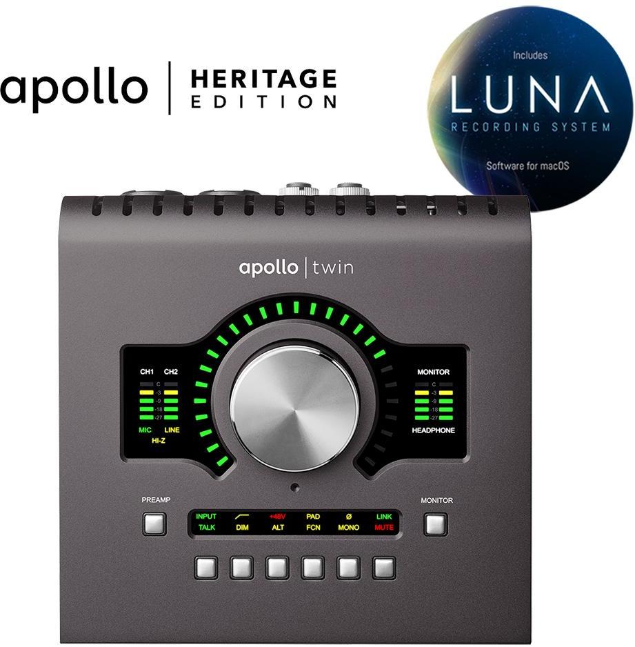 Carte son thunderbolt Universal audio Apollo Twin Duo MKII Heritage Edition