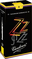 Anche saxophone Vandoren ZZ Saxophone Soprano n°3 x10 Box