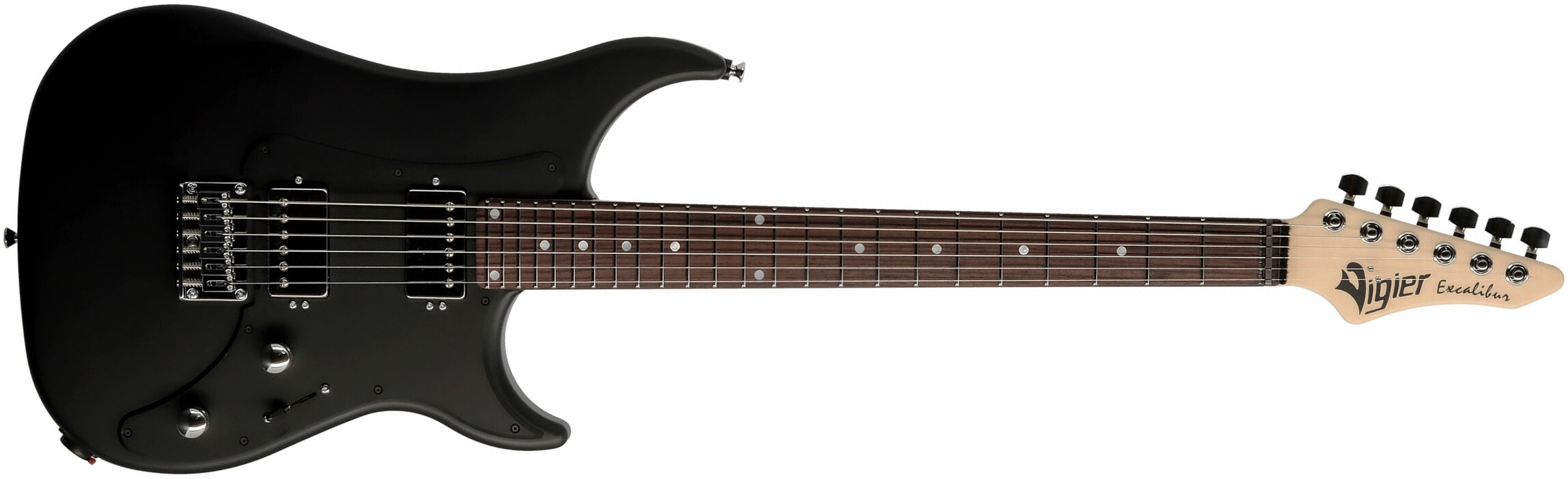 Vigier Excalibur Indus 2h Ht Rw - Black Matte - Guitare Électrique Double Cut - Main picture