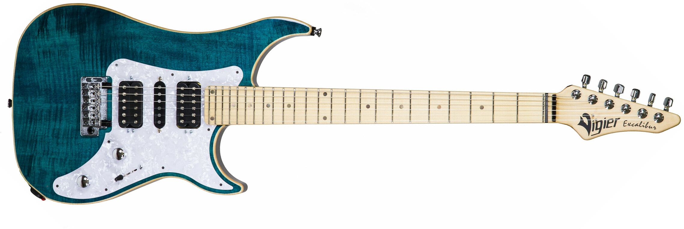 Vigier Excalibur Special Hsh Trem Mn +housse - Deep Blue - Guitare Électrique Double Cut - Main picture