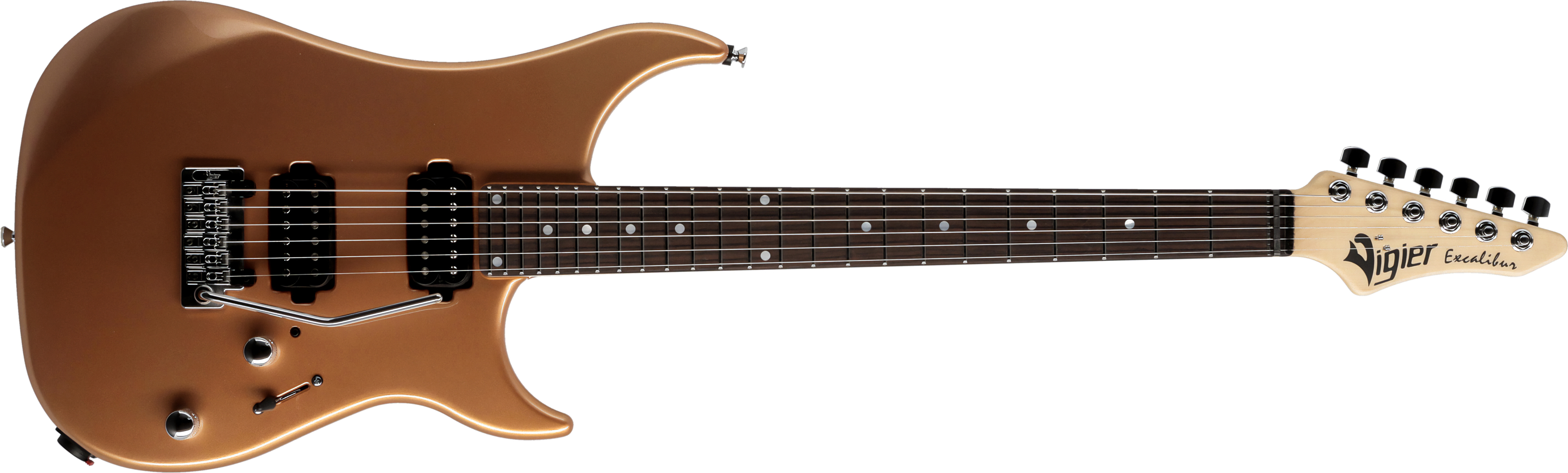 Vigier Excalibur Thirteen 2h Trem Rw - Monarchy Gold - Guitare Électrique Forme Str - Main picture