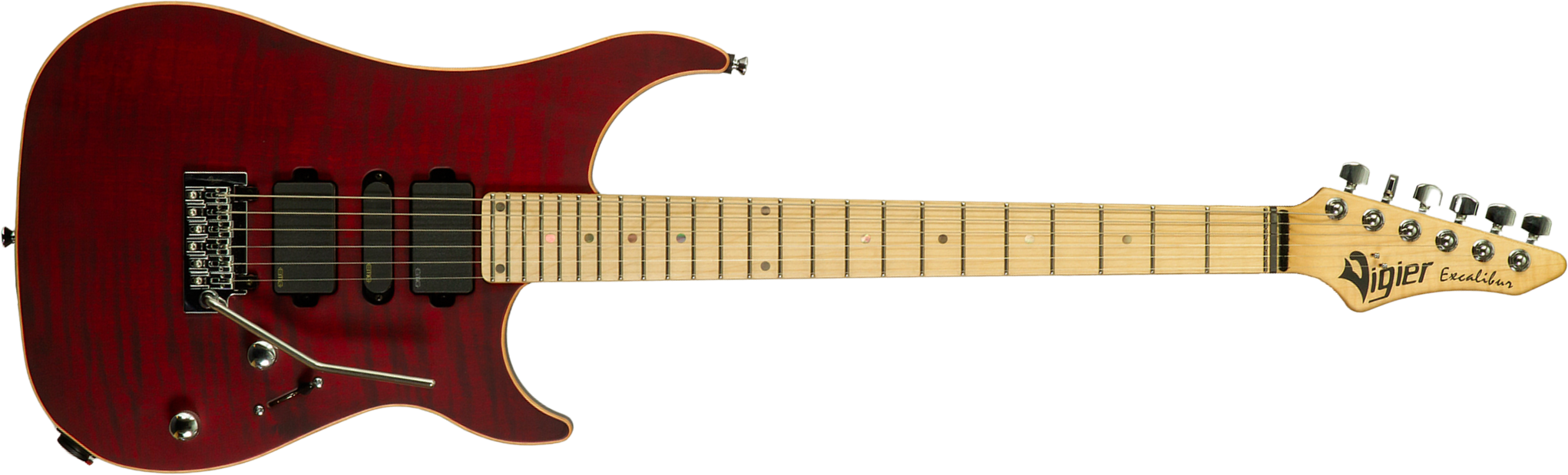 Vigier Excalibur Ultra Hsh Trem Mn - Double Ruby Fade Matte - Guitare Électrique Forme Str - Main picture
