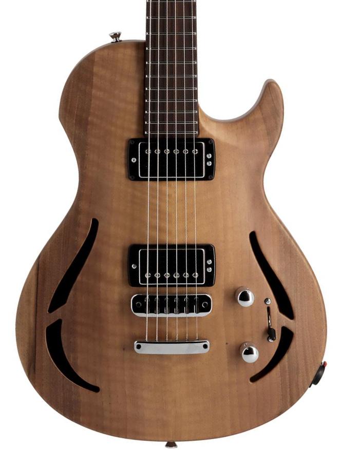 Guitare électrique 1/2 caisse Vigier                         G.V. Wood Hollow Royal Walnut #0631 - Natural