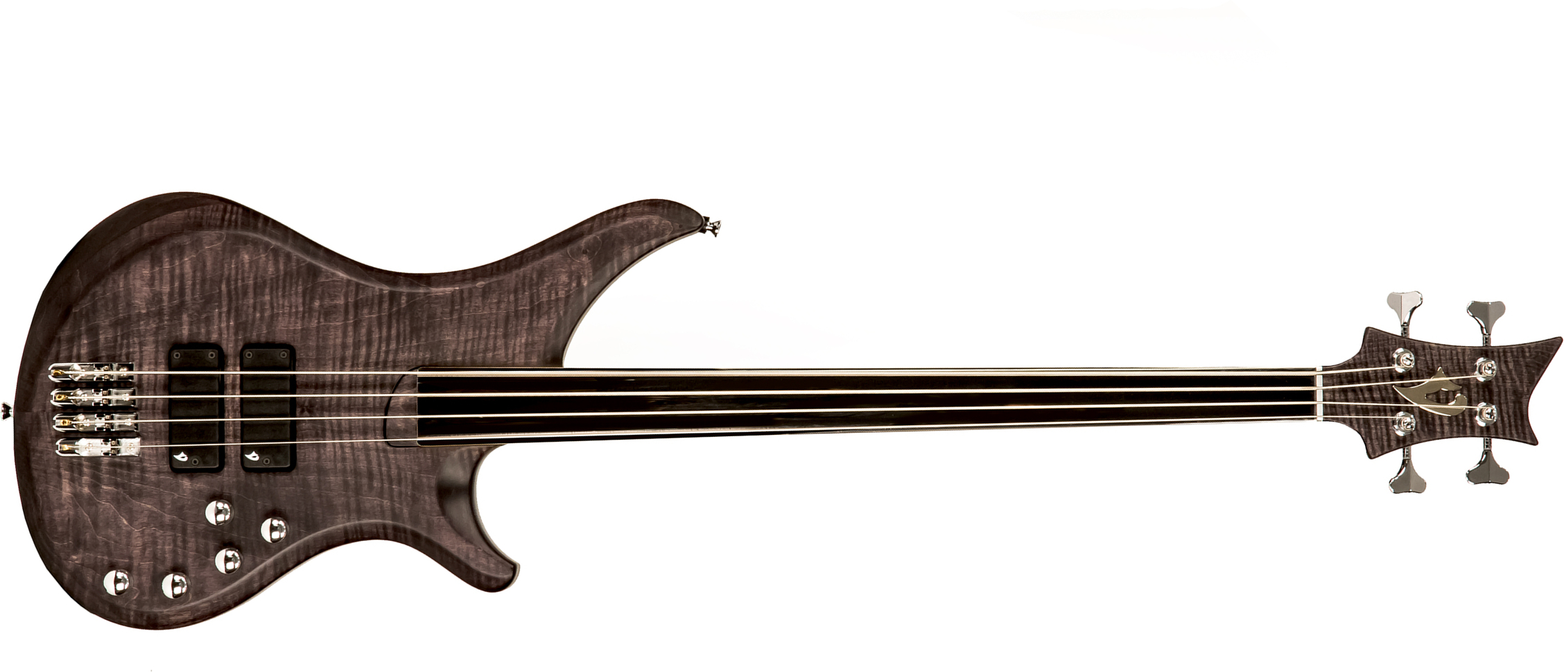 Vigier Passion Iv Fretless Imetal Active Dm +etui - Black Diamond - Basse Électrique Solid Body - Main picture