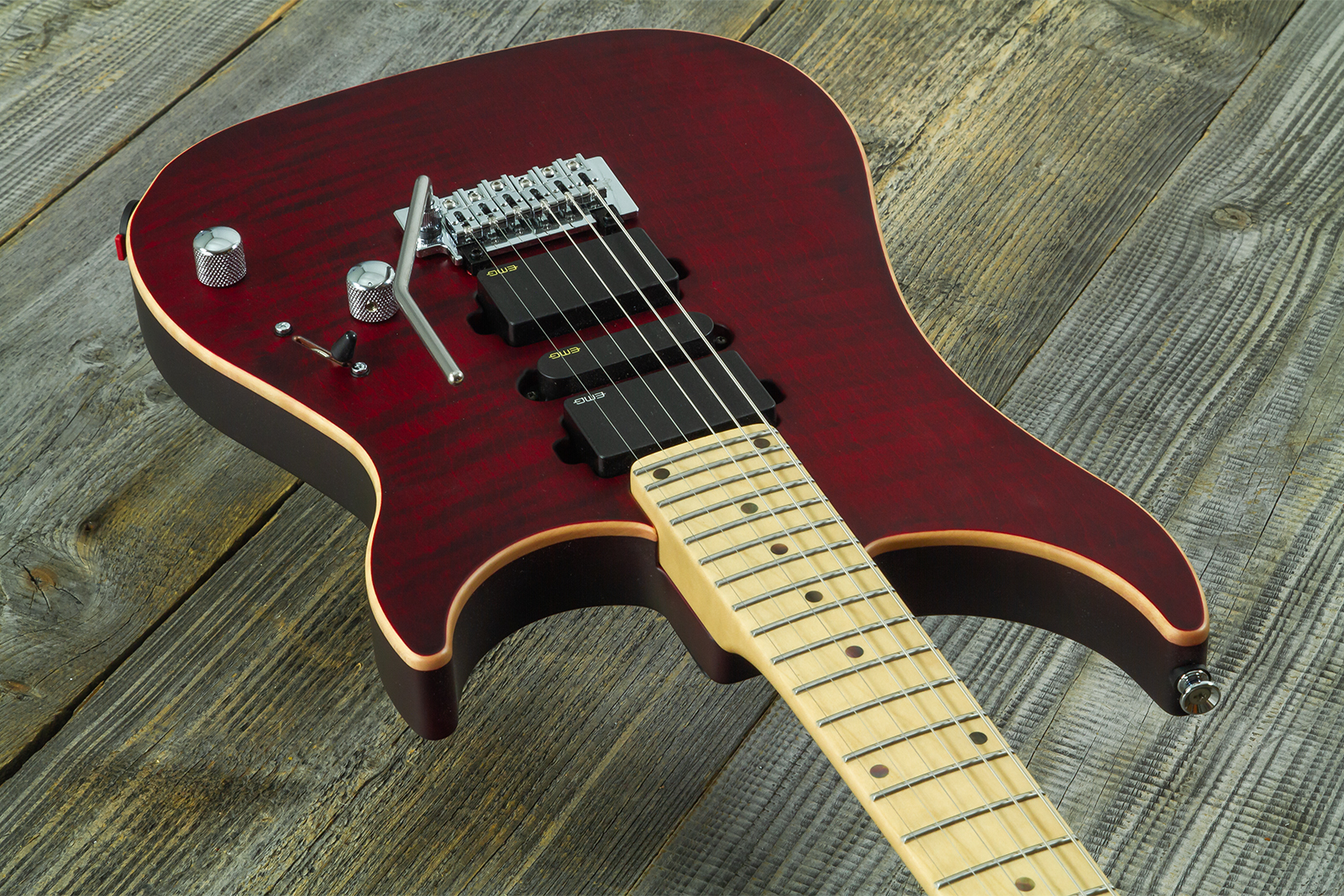 Vigier Excalibur Ultra Hsh Trem Mn - Double Ruby Fade Matte - Guitare Électrique Forme Str - Variation 1