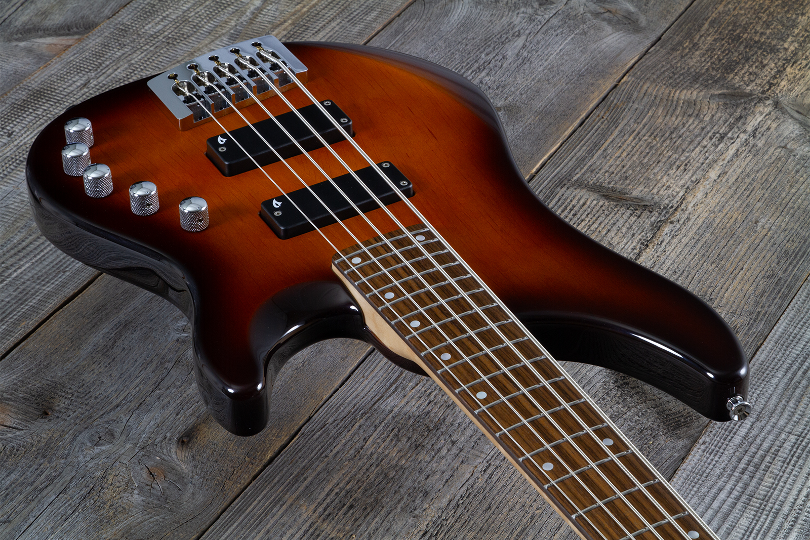 Vigier Excess Original 5c Active Rw - Antique Violin - Basse Électrique Solid Body - Variation 2